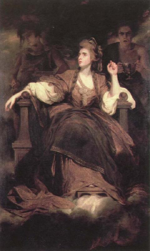 Sir Joshua Reynolds mrs.siddons as the tragic muse oil painting picture